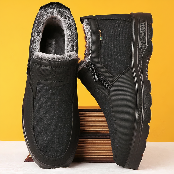 Orthopedyczne męskie buty zimowe - Arctic Pro-Czarny-38-Trend Polska