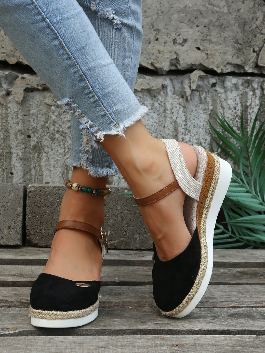 Orthopedyczne Modne Brązowe Espadryle - Livia-Brązowy-35-Trend Polska