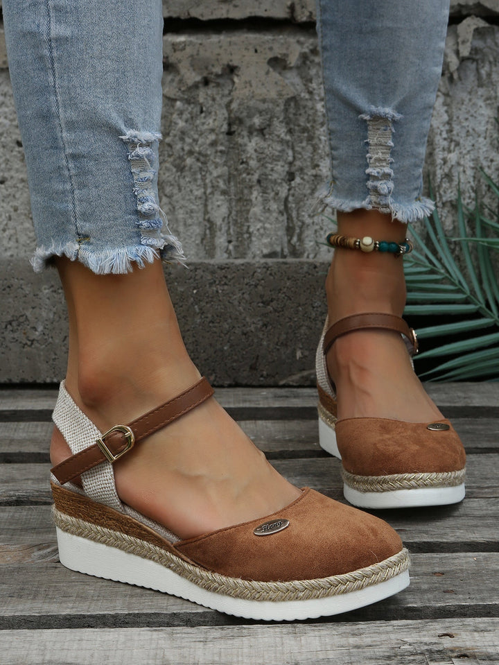 Orthopedyczne Modne Brązowe Espadryle - Livia-Brązowy-35-Trend Polska