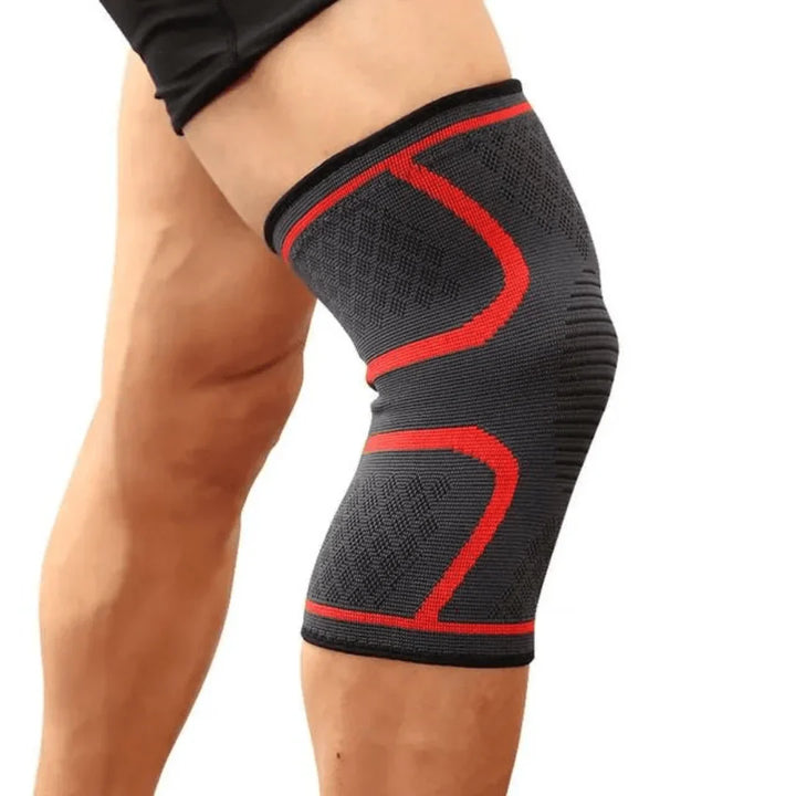 Ortopedyczna opaska na kolano - FlexiKnee Pro-1 Sztuka-Czerwony jak ogień-S-Trend Polska
