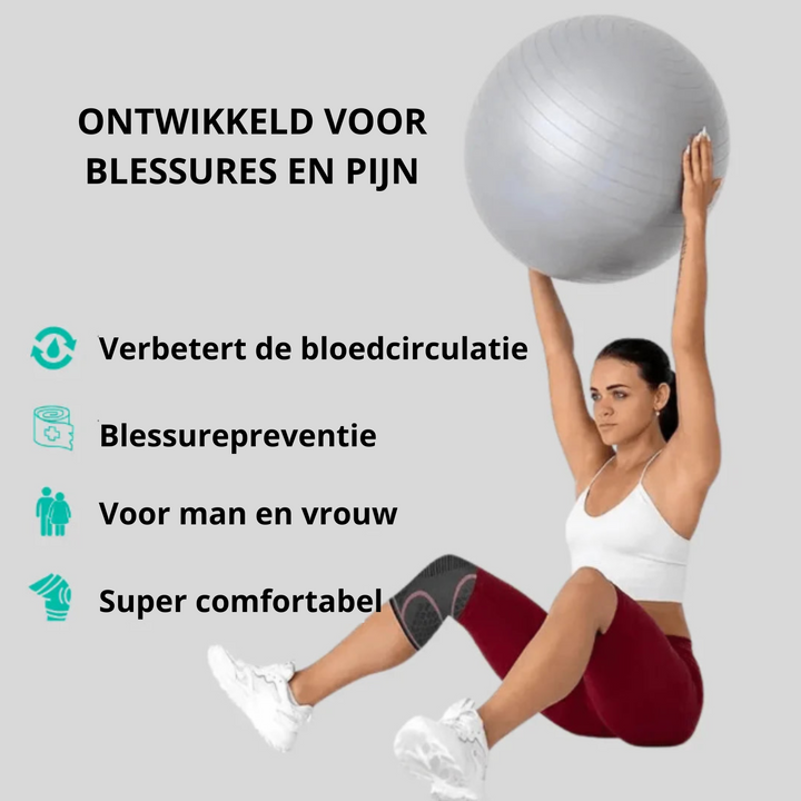Ortopedyczna opaska na kolano - FlexiKnee Pro-1 Sztuka-Maangrijs-S-Trend Polska