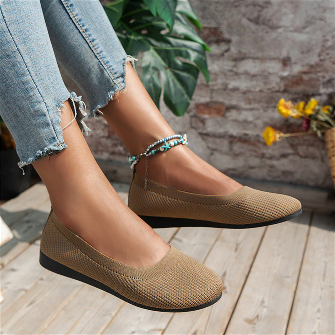 Ortopedyczne baleriny komfortowe – Camille-Khaki-35-Trend Polska