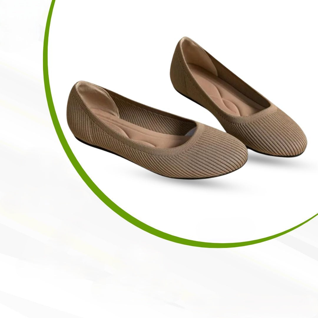 Ortopedyczne baleriny komfortowe – Melina-Khaki-36-Trend Polska
