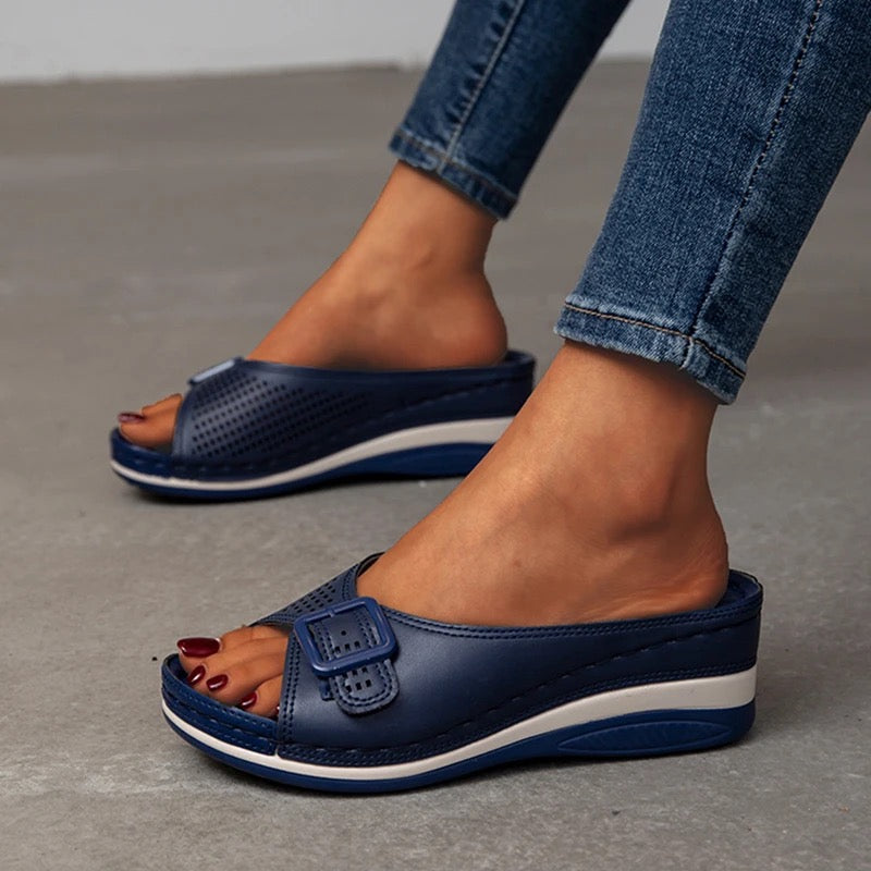 Ortopedyczne buty komfortowe dla kobiet – Lorena-Niebieski-35-Trend Polska