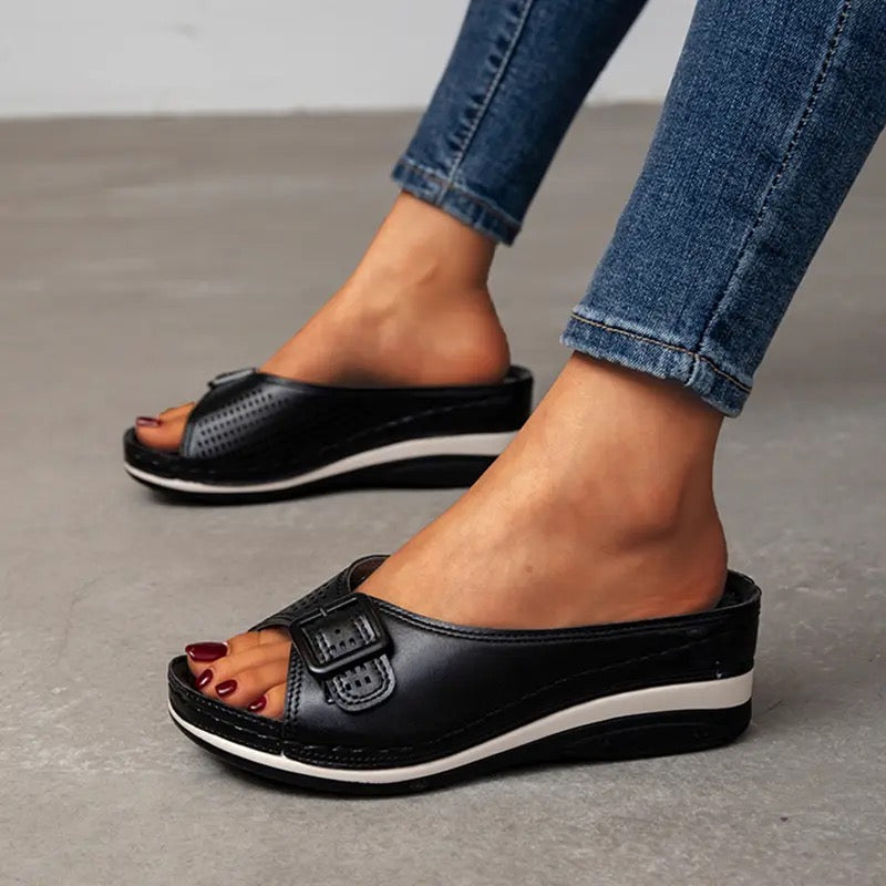 Ortopedyczne buty komfortowe dla kobiet – Lorena-Czarny-35-Trend Polska
