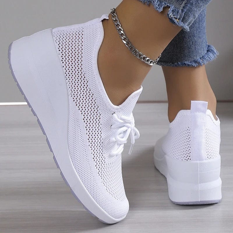 Ortopedyczne buty komfortowe z podparciem łuku dla kobiet – Alessa-Biały-35-Trend Polska