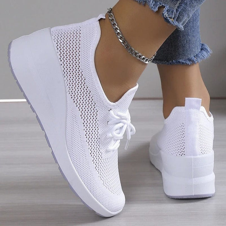 Ortopedyczne buty komfortowe z podparciem łuku dla kobiet – Alessa-Biały-35-Trend Polska