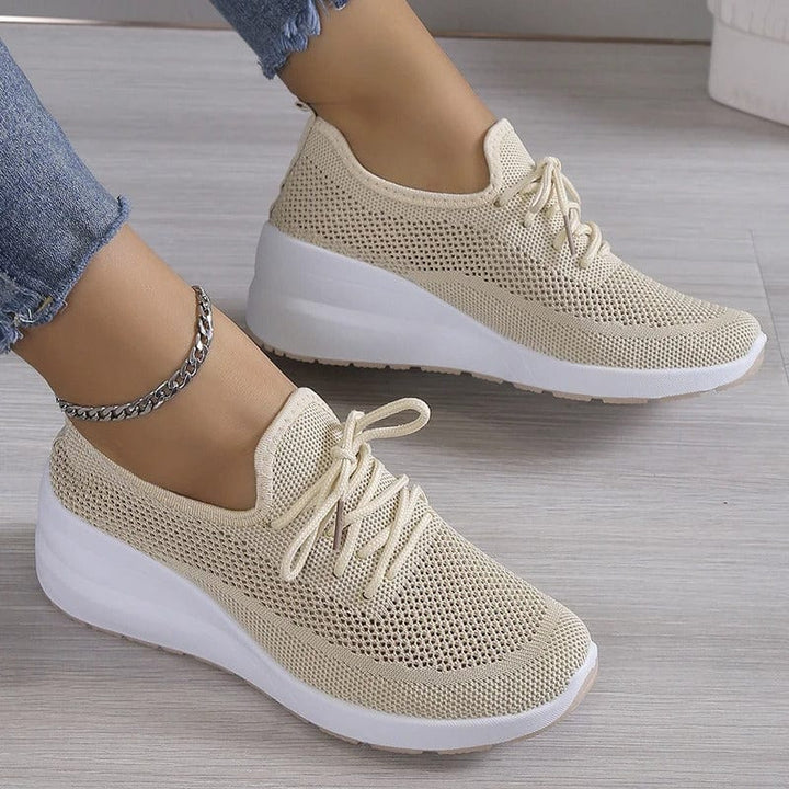Ortopedyczne buty komfortowe z podparciem łuku dla kobiet – Alessa-Beżowy-35-Trend Polska