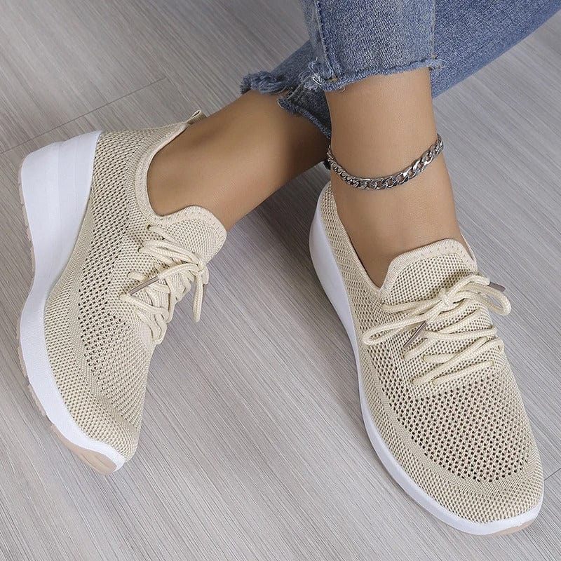 Ortopedyczne buty komfortowe z podparciem łuku dla kobiet – Alessa-Beżowy-35-Trend Polska