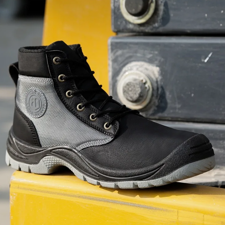 Ortopedyczne buty ochronne ze stalowym noskiem - SafeStep Pro-39-Brązowy-Trend Polska
