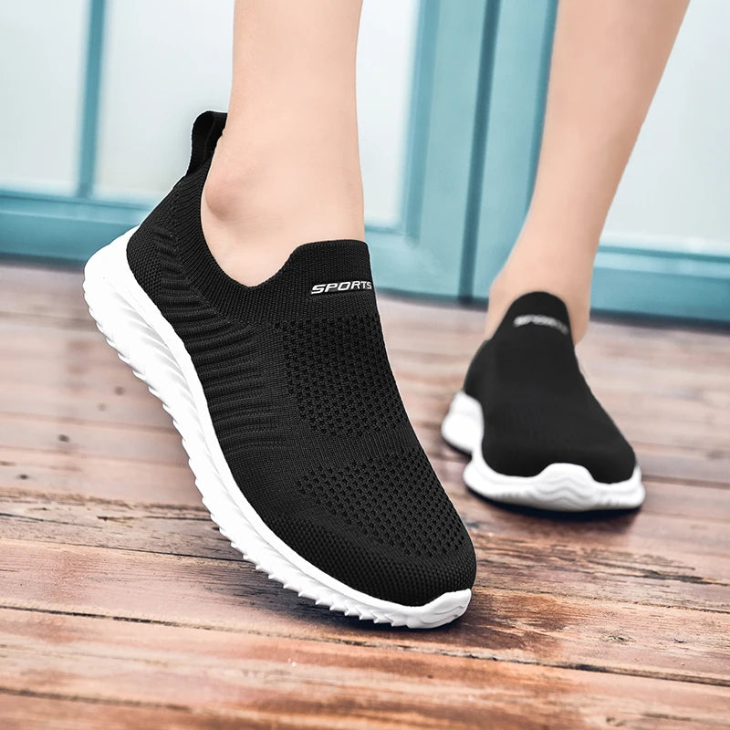 Ortopedyczne buty Slip-On - VitalStep-Czarnobiały-35-Trend Polska