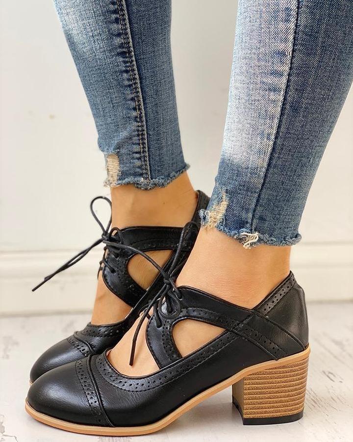 Ortopedyczne Buty Vintage - Lucia-Czarny-35-Trend Polska