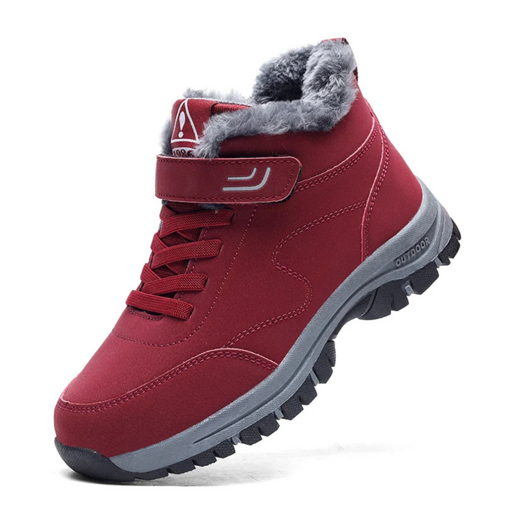 Ortopedyczne ciepłe zimowe buty - Aria-35-Czerwony-Trend Polska
