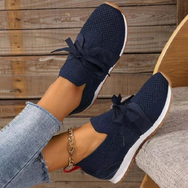 Ortopedyczne damskie buty komfortowe na obcasie - Selena-Niebieski-35-Trend Polska