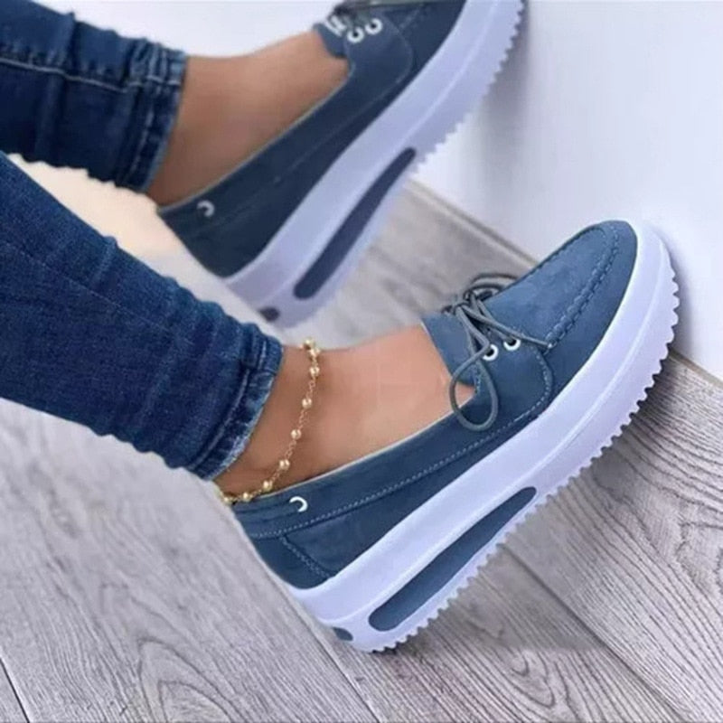 Ortopedyczne damskie espadryle z poduszką powietrzną – Malina-Niebieski-35-Trend Polska