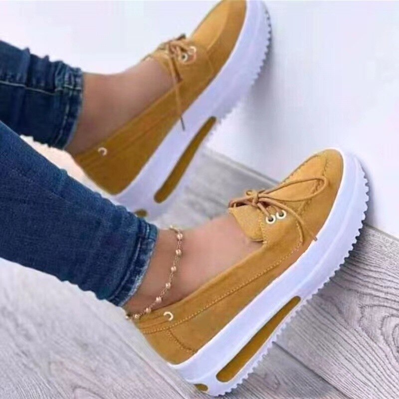 Ortopedyczne damskie espadryle z poduszką powietrzną – Malina-Żółty-35-Trend Polska