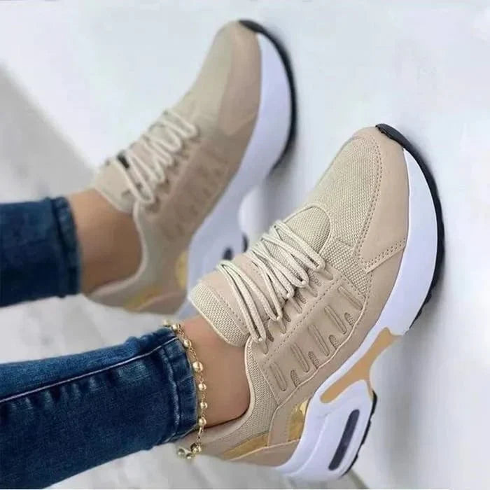 Ortopedyczne Damskie Sneakersy - Livia-Beżowy-35-Trend Polska