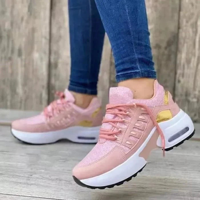 Ortopedyczne Damskie Sneakersy - Livia-Różowy-35-Trend Polska