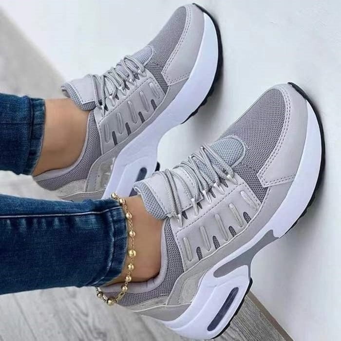 Ortopedyczne Damskie Sneakersy - Livia-Szary-35-Trend Polska