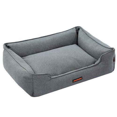 Ortopedyczne luksusowe łóżko dla psów - PawsomeNest-Szary-M 60 x50 x18cm-Trend Polska
