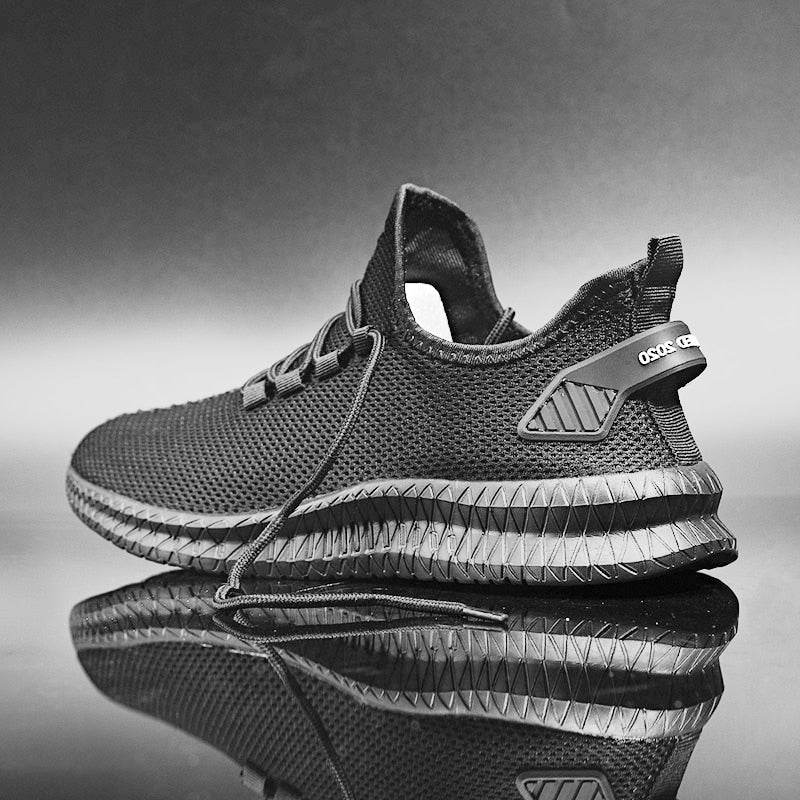 Ortopedyczne męskie sneakersy z amortyzacją i wsparciem postawy – Arvon-Czarny-39-Trend Polska