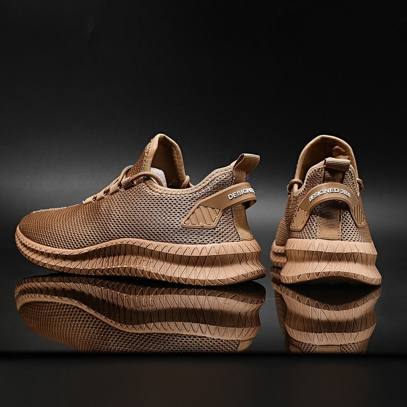 Ortopedyczne męskie sneakersy z amortyzacją i wsparciem postawy – Arvon-Khaki-39-Trend Polska