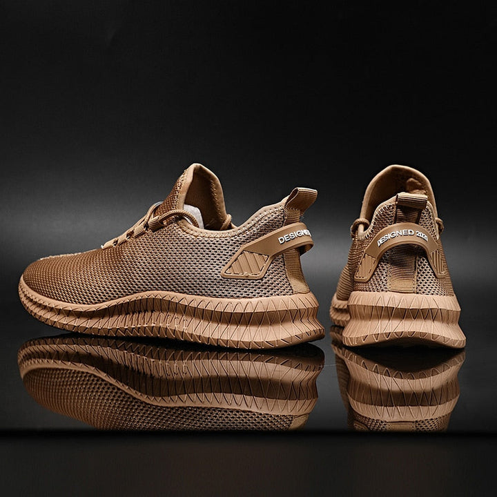 Ortopedyczne męskie sneakersy z amortyzacją i wsparciem postawy – Arvon-Khaki-39-Trend Polska