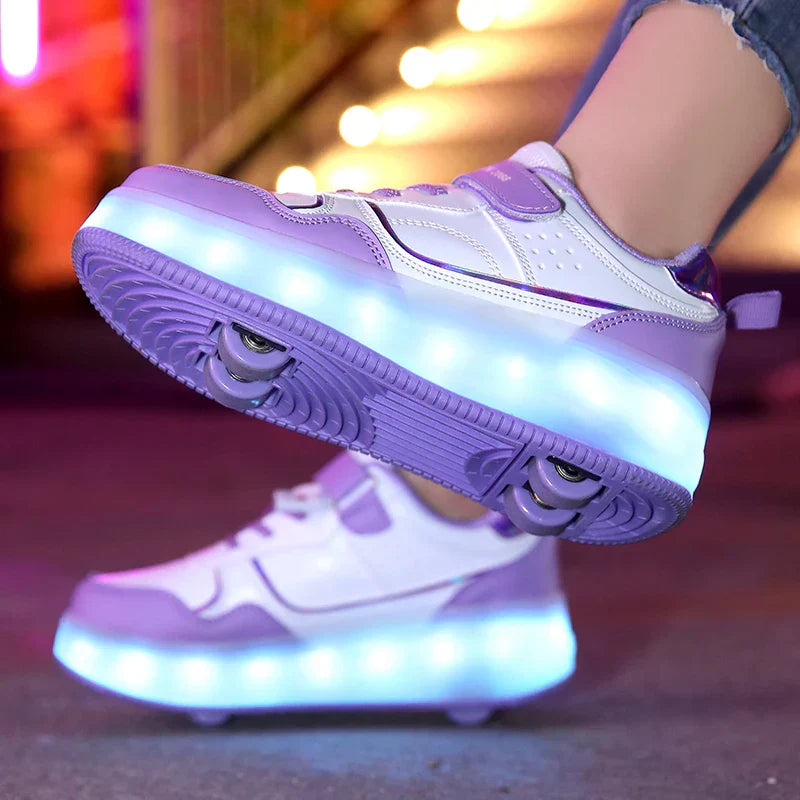 Ortopedyczne rolki LED - Zoe-Różowy-30-Trend Polska
