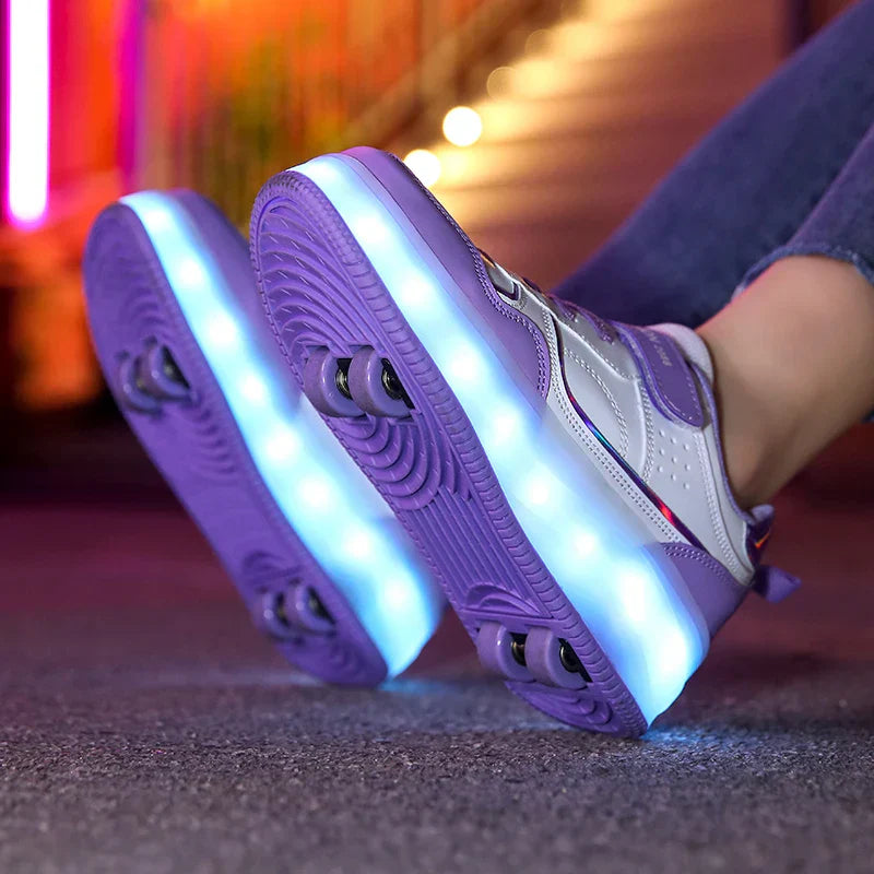 Ortopedyczne rolki LED - Zoe-Różowy-30-Trend Polska