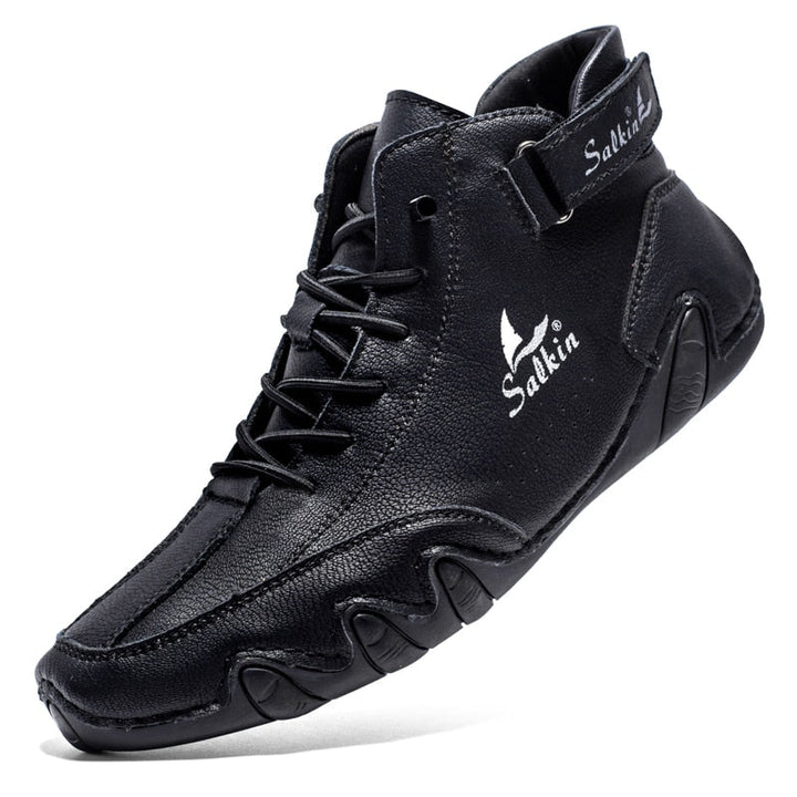 Ortopedyczne skórzane buty - Ethan-Czarny-37-Trend Polska