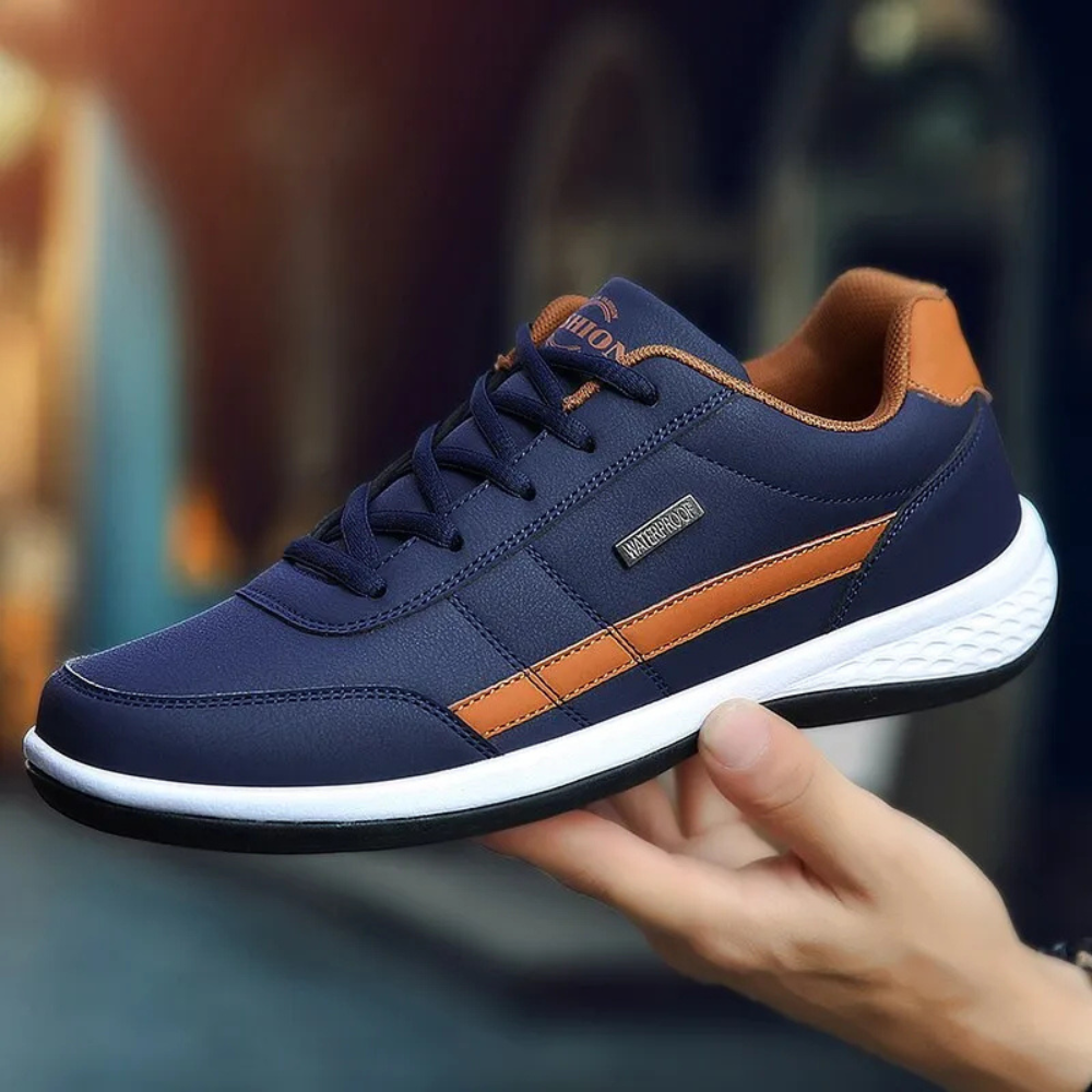 Ortopedyczne skórzane buty | Ostateczny komfort i wsparcie-38-Niebieski-Trend Polska
