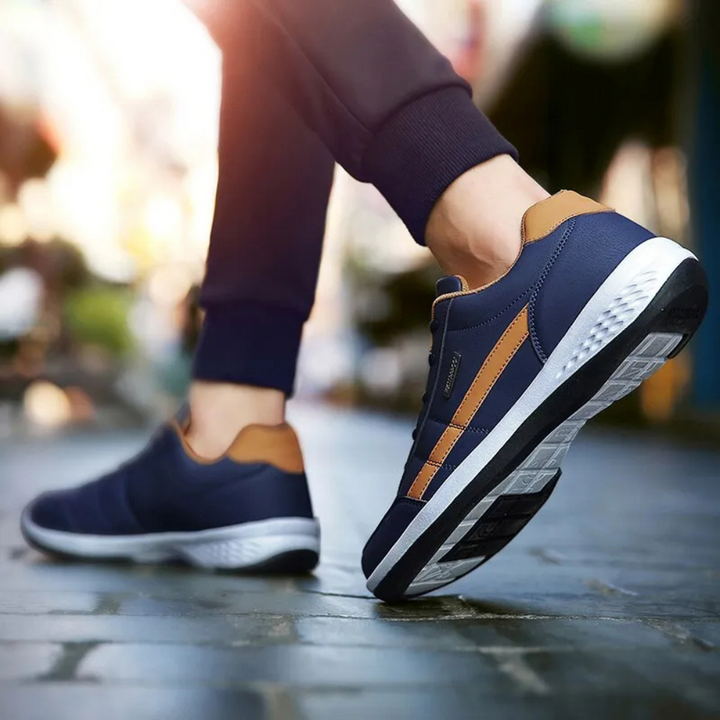 Ortopedyczne skórzane buty | Ostateczny komfort i wsparcie-38-Niebieski-Trend Polska
