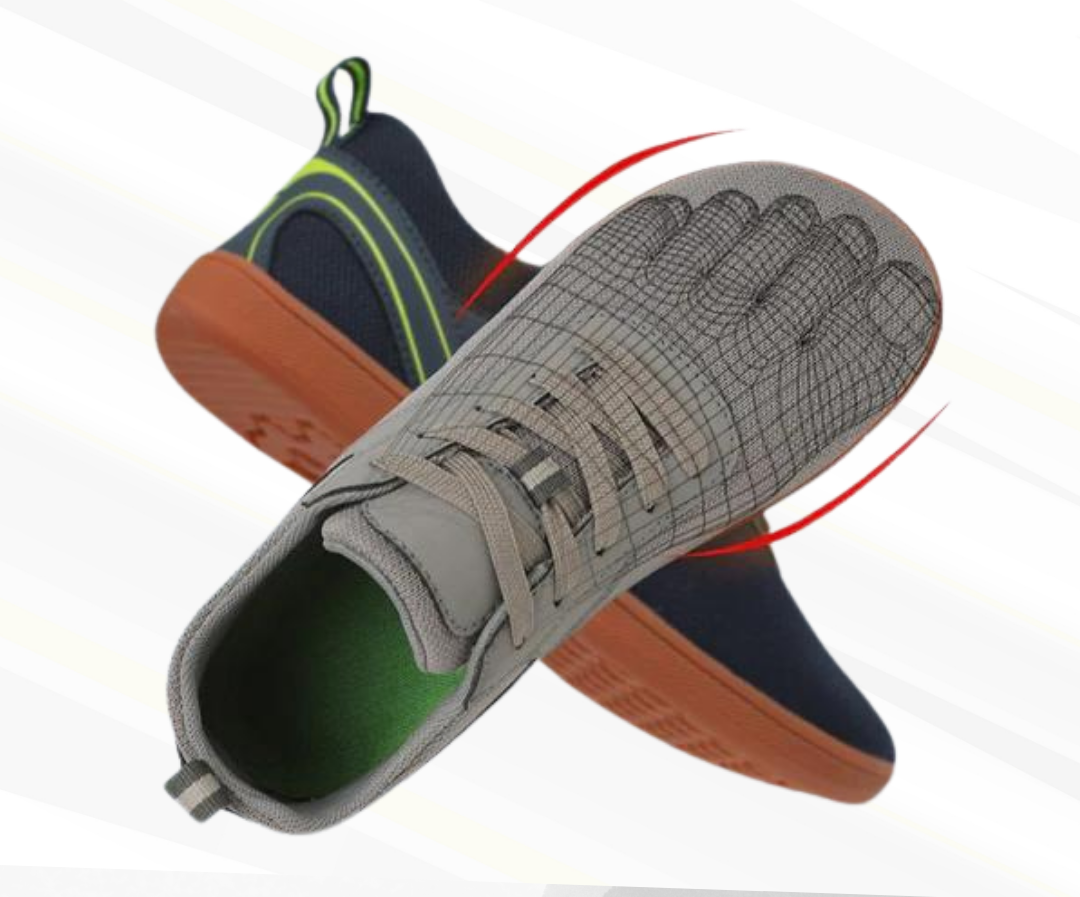 Ortopedyczne sneakersy na gołą stopę – Viona-Biały-47-Trend Polska