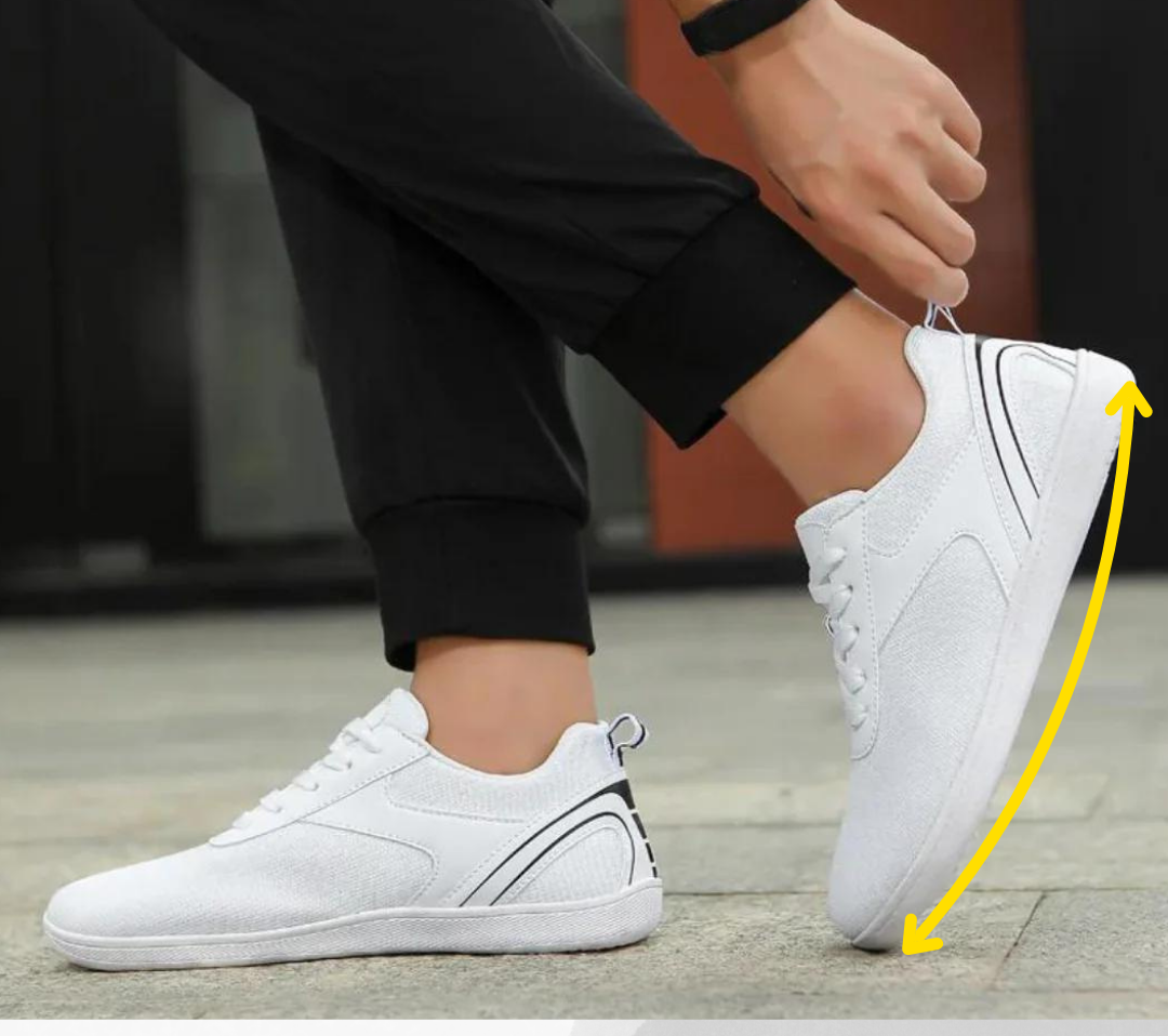 Ortopedyczne sneakersy na gołą stopę – Viona-Biały-47-Trend Polska