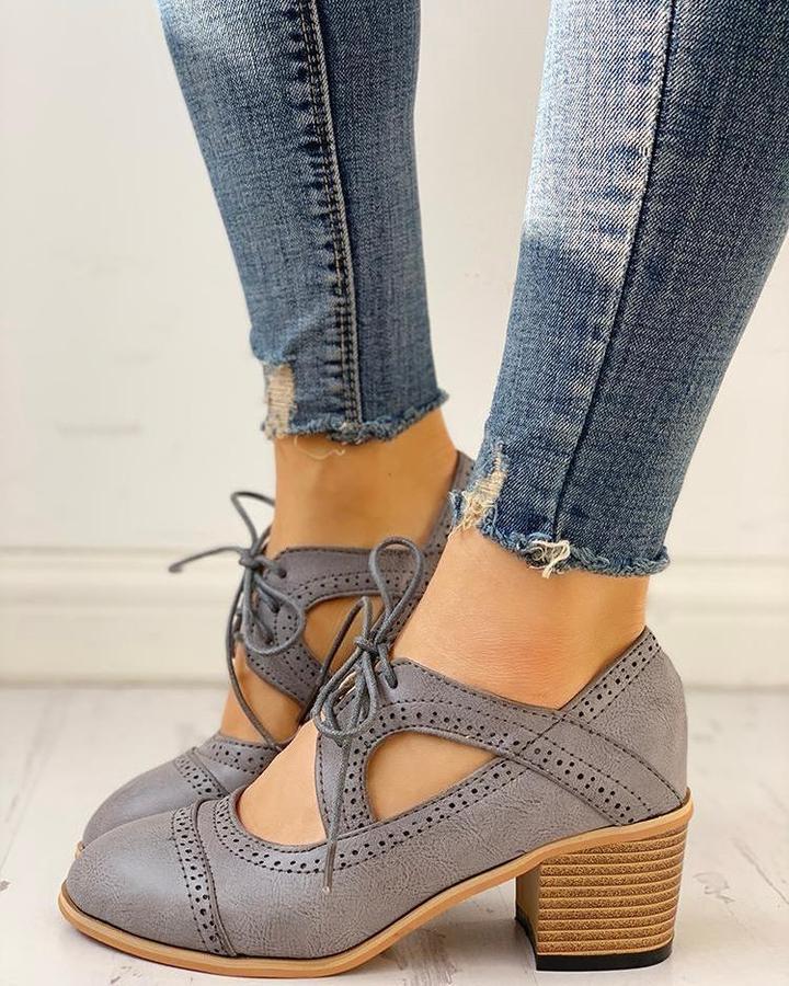 Ortopedyczne Vintage Damskie Buty - Felina-Szary-35-Trend Polska