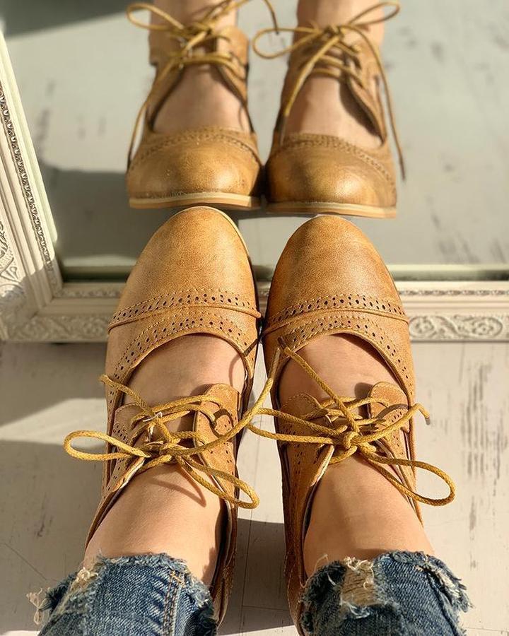 Ortopedyczne Vintage Damskie Buty - Felina-Beżowy-35-Trend Polska