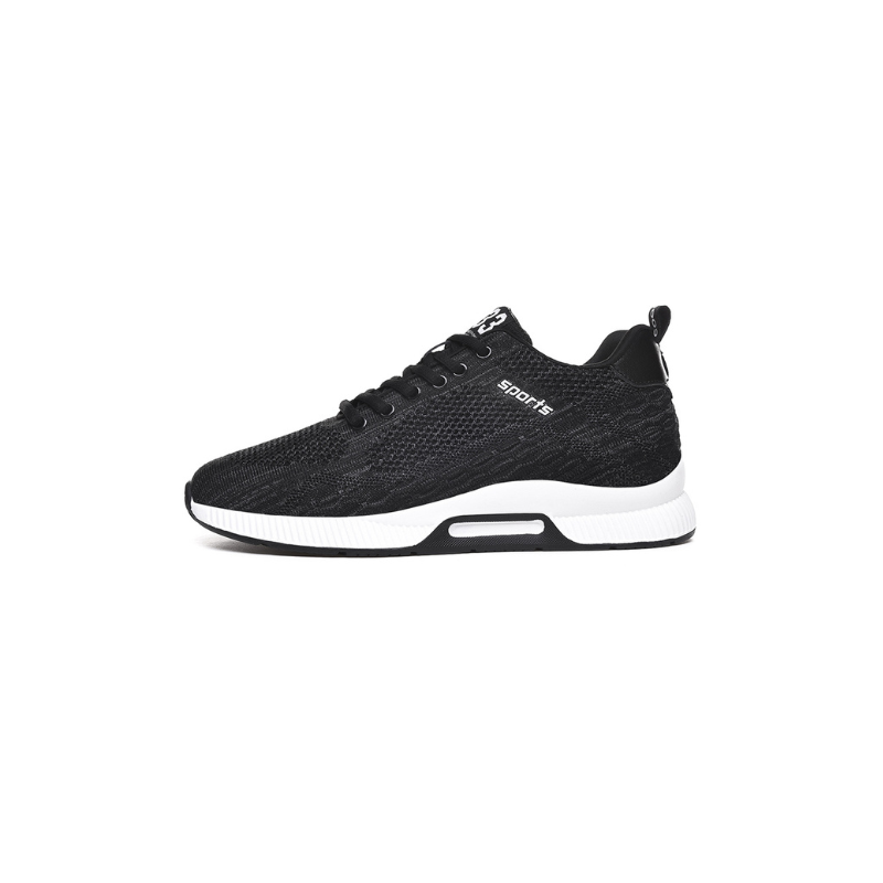 Ortopedyczne Wysokie Sneakersy - Maxim-Czarny Biały-39-Trend Polska