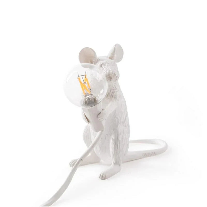 Oryginalna lampa mysia - SqueakLight-Staande muis / Goud-Trend Polska