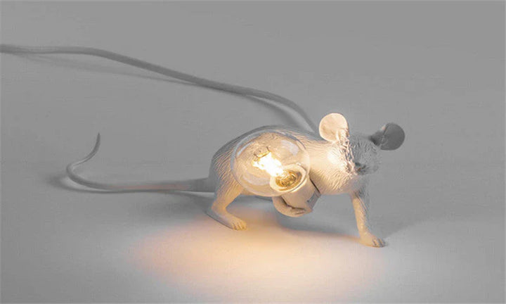 Oryginalna lampa mysia - SqueakLight-Staande muis / Goud-Trend Polska