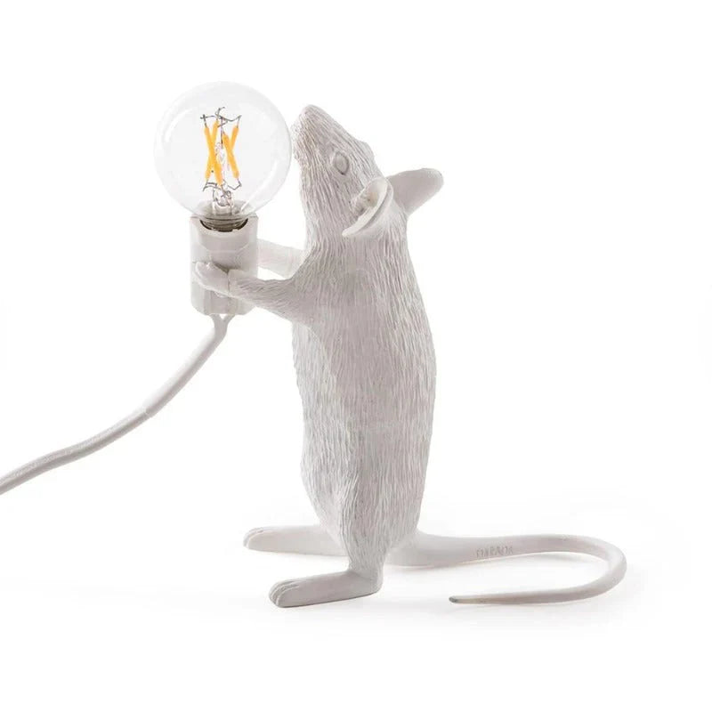 Oryginalna lampa mysia - SqueakLight-Staande muis / Goud-Trend Polska