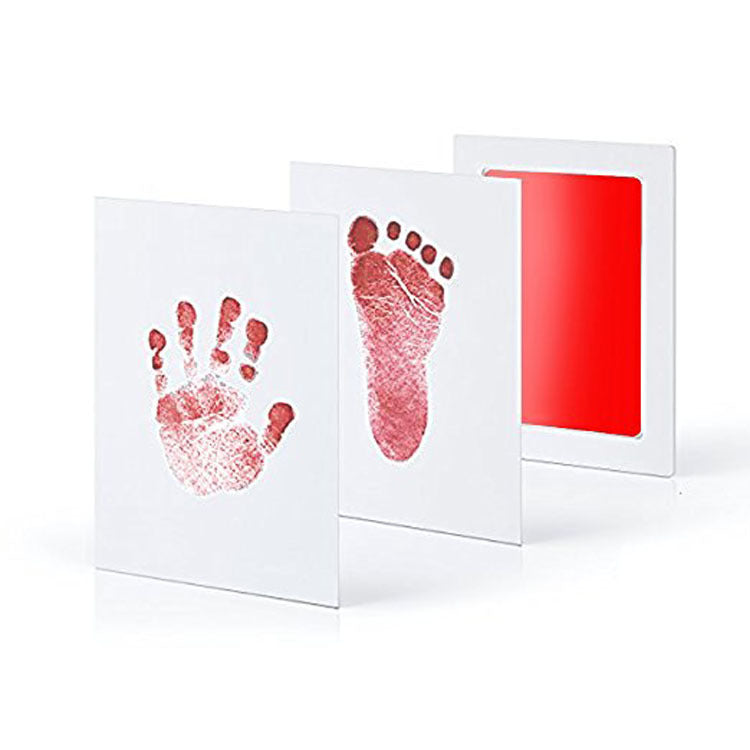 Osobisty Zestaw Odcisków Rączek dla Niemowląt - MiniMemento-Czerwony-Trend Polska