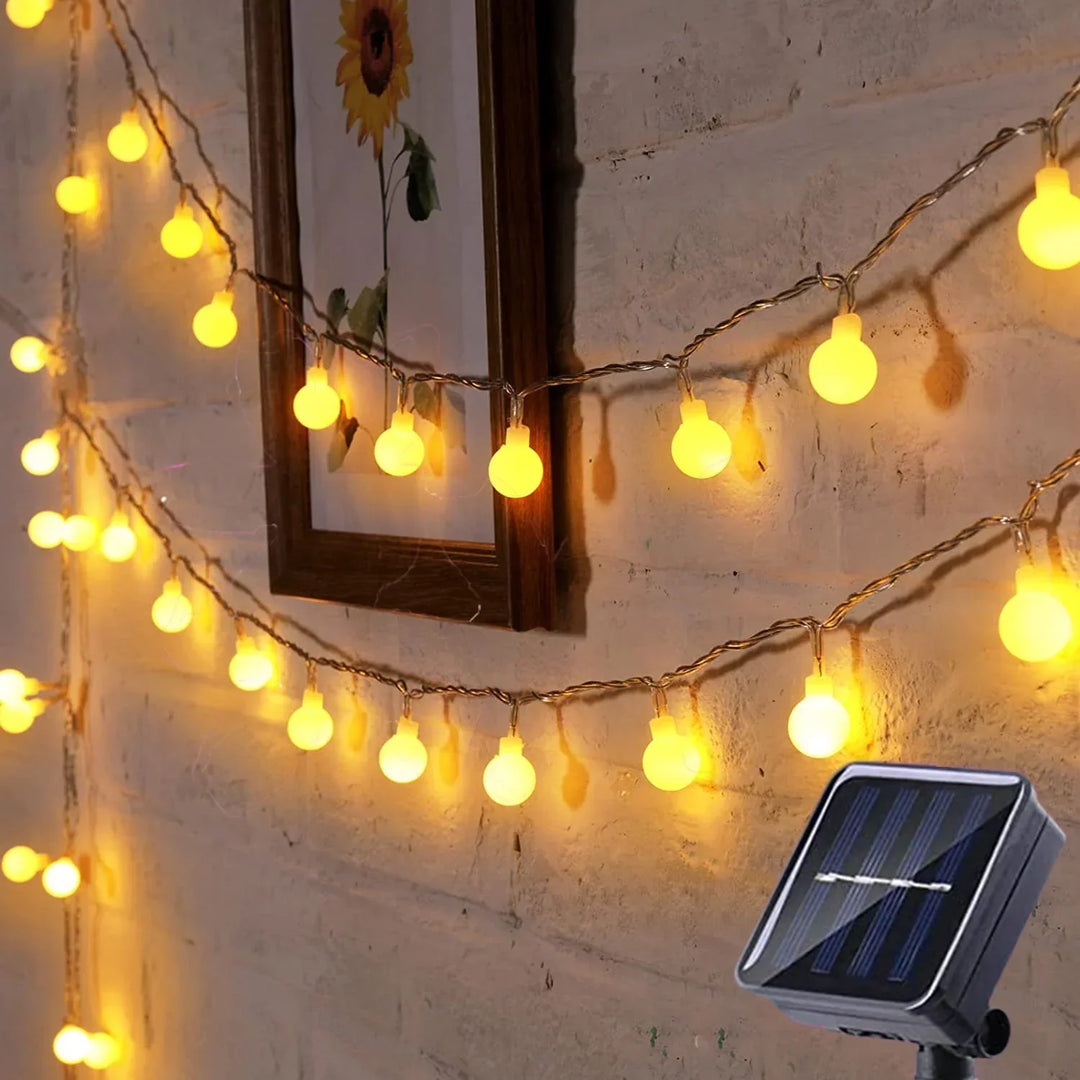 Oświetlenie festiwalowe na energię słoneczną - SolarGlow-Ciepłe dowcipy-5M 20LEDS-Trend Polska
