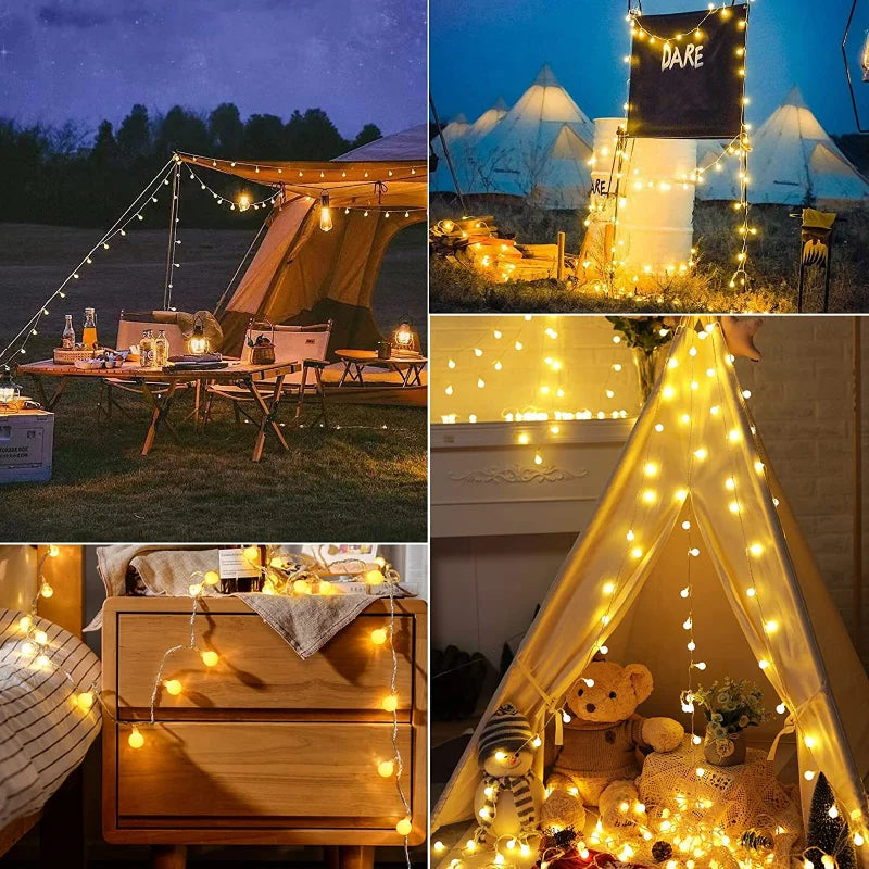Oświetlenie festiwalowe na energię słoneczną - SolarGlow-Ciepłe dowcipy-5M 20LEDS-Trend Polska