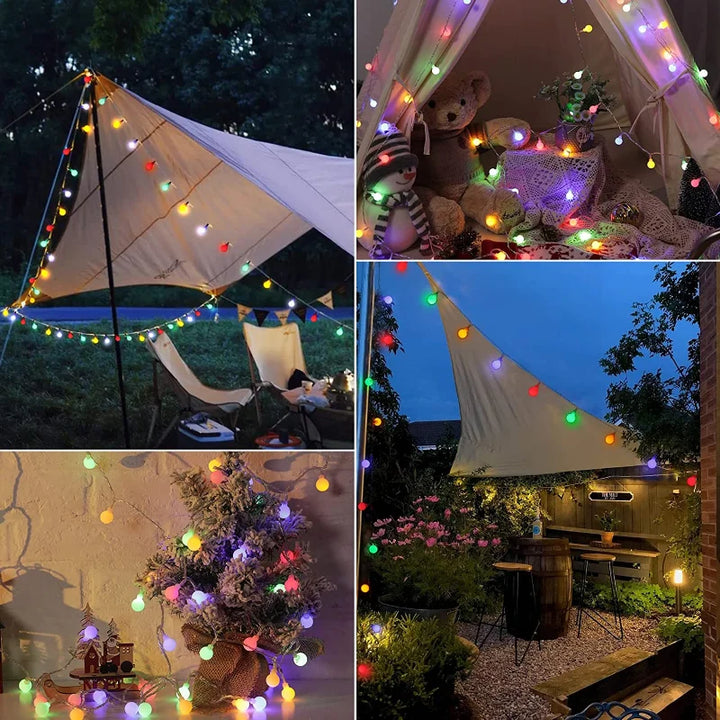 Oświetlenie festiwalowe na energię słoneczną - SolarGlow-Ciepłe dowcipy-5M 20LEDS-Trend Polska