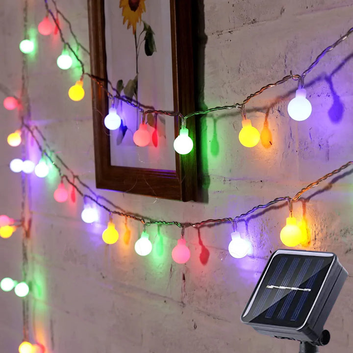 Oświetlenie festiwalowe na energię słoneczną - SolarGlow-Wielobarwny-5M 20LEDS-Trend Polska