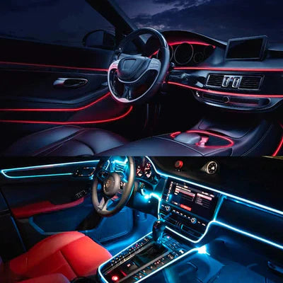 Oświetlenie wnętrza RGB do samochodu - GlowLine-Jasnoniebieski-Trend Polska