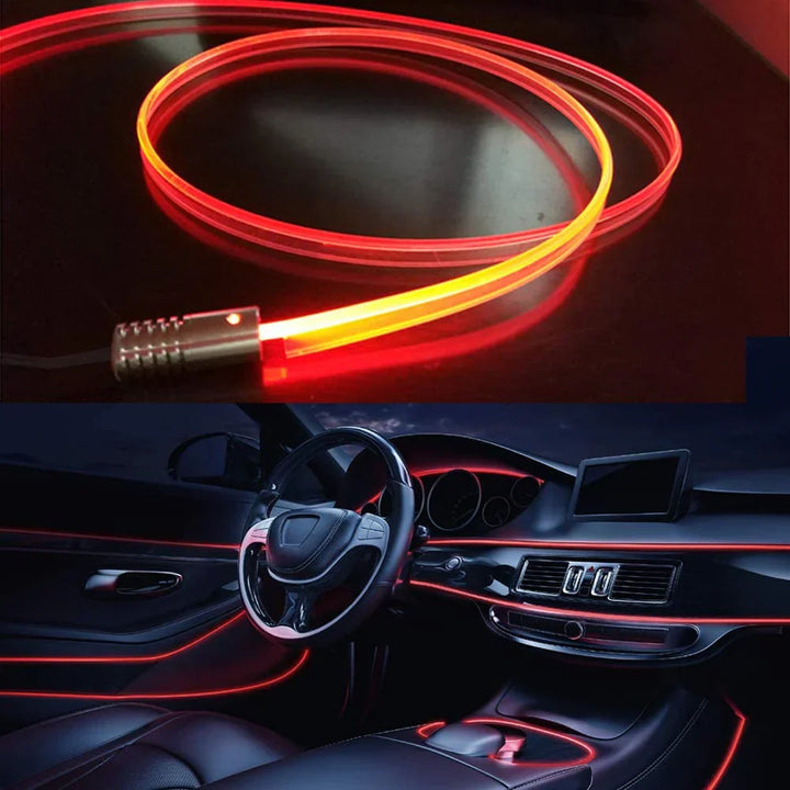 Oświetlenie wnętrza RGB do samochodu - GlowLine-Jasnoniebieski-Trend Polska