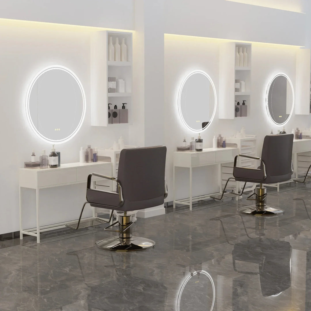 Oświetlone okrągłe lustro łazienkowe - LumiMirror-60cm-Trend Polska