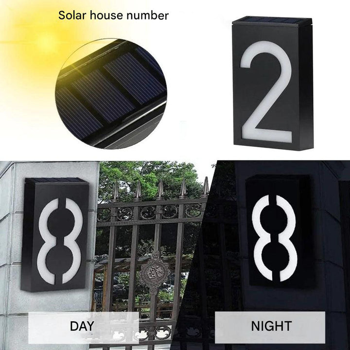 Oświetlony numer domu z energii słonecznej - SolarSign-0-Trend Polska