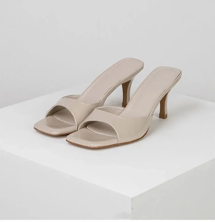 Otwarte mule damskie – Mirella-Beżowy-35-Trend Polska